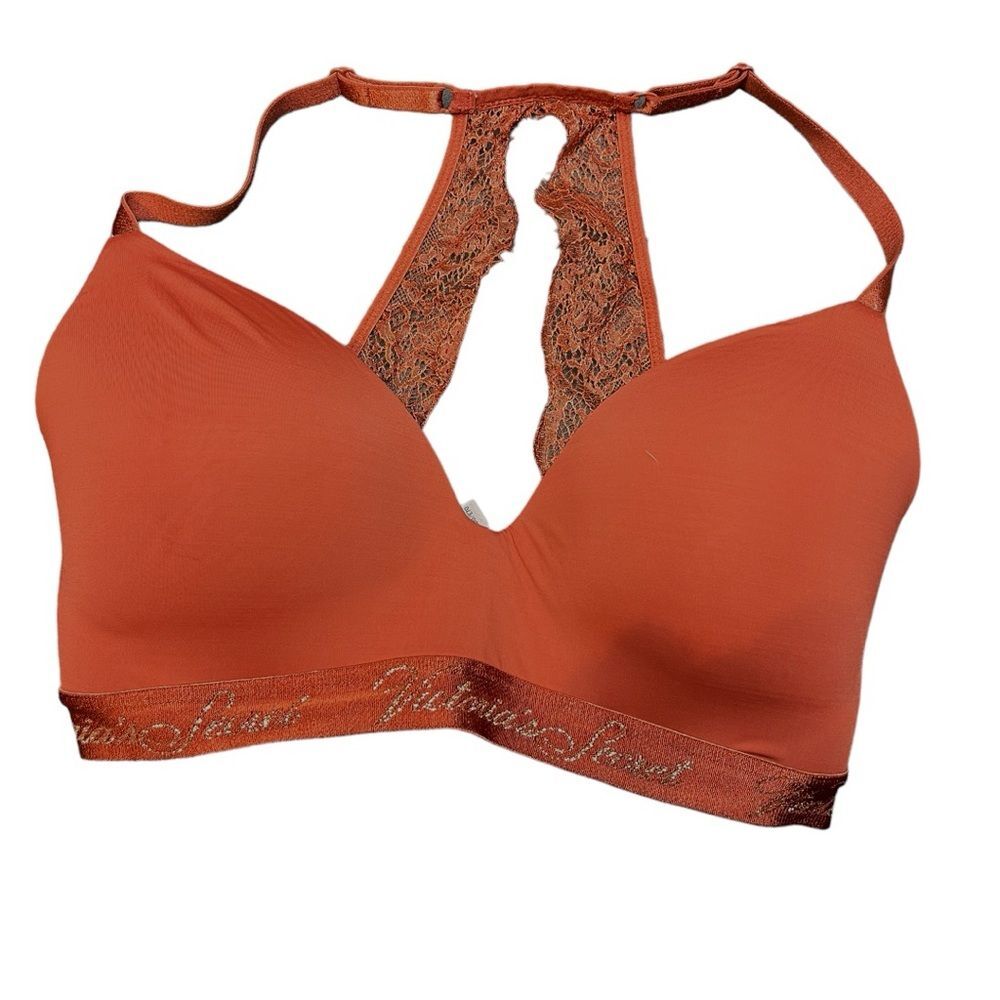 🥑5/$25 VIctorias Secret Lightly Lined T-Shirt wireless Bra 32DD
